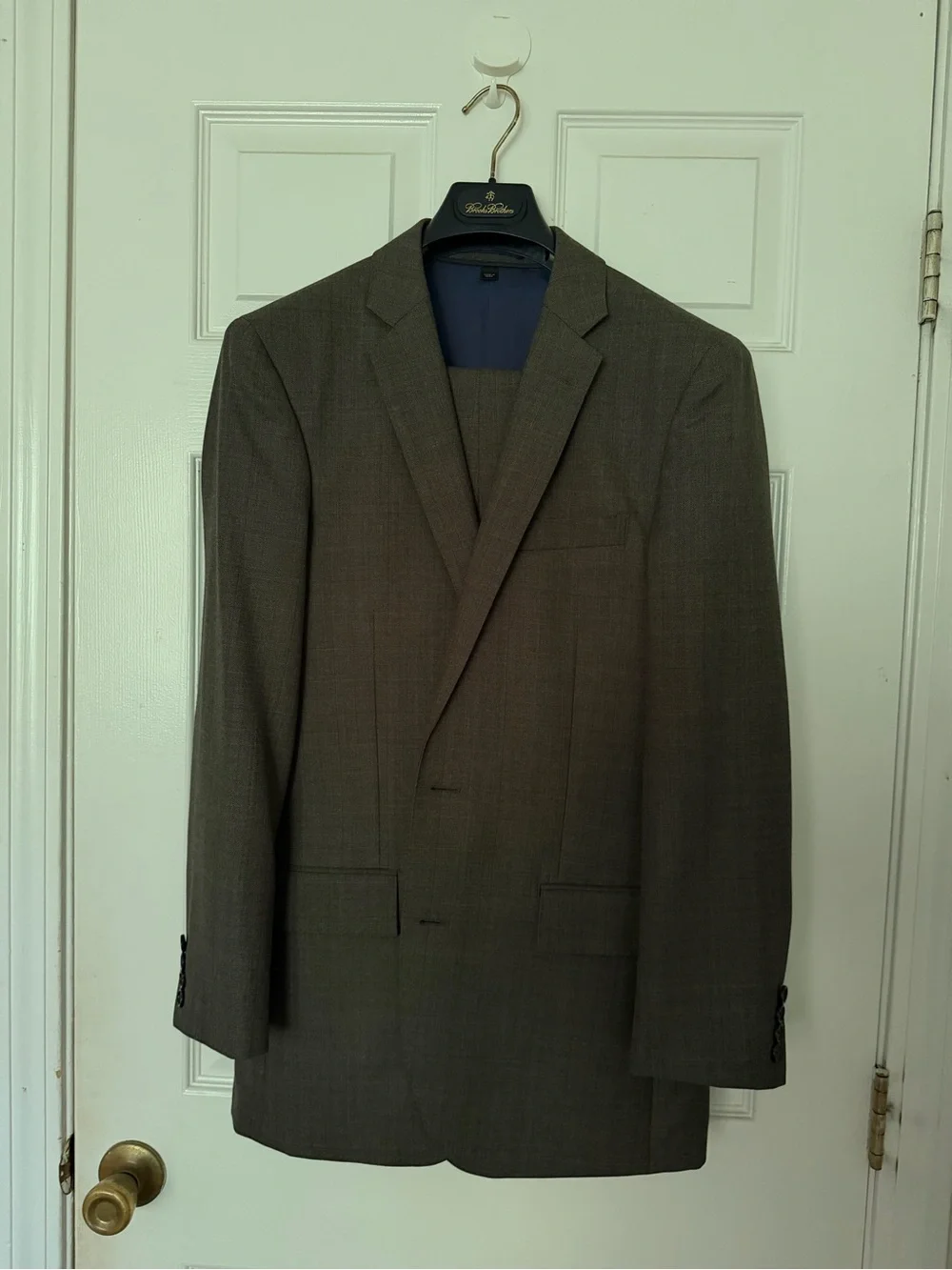 J. Crew Men's Ludlow Green/Grey Plaid Suit